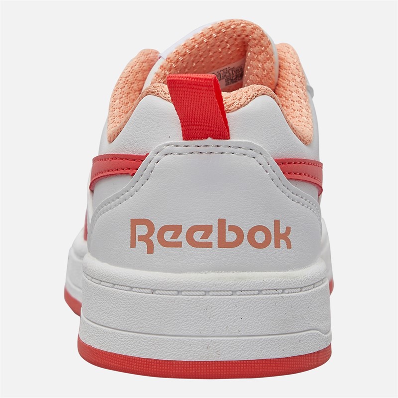 Reebok Girls Royal Prime 2.0 Trainers White/Sunset Coral/Sunkissed Orange