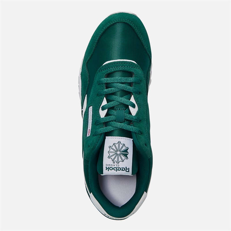 Reebok Junior Classic Nylon Trainers Metal Green/White/Metal Green Metalgreen/White/Metal Green