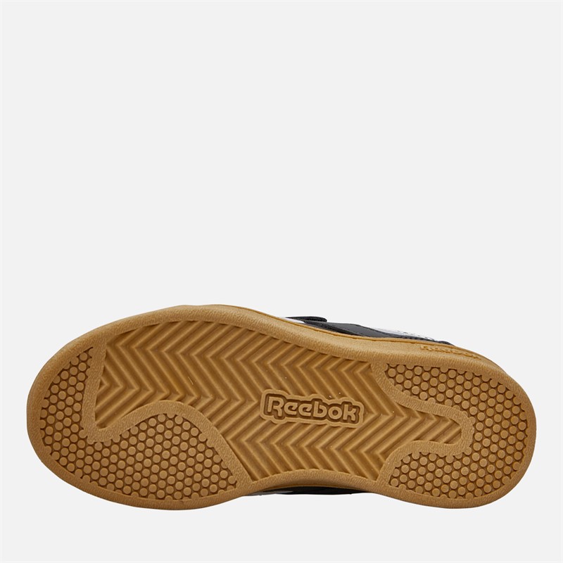 Reebok Infant Smash Edge Hook And Loop Trainers Black/White/Gum