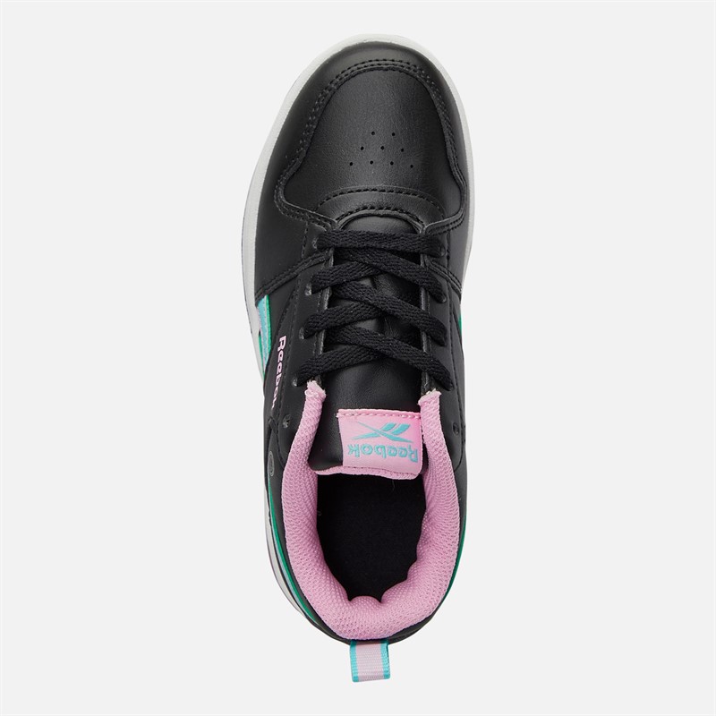 Reebok Girls Royal Prime Step N Flash Trainers Black/Astro Rose/Aqua