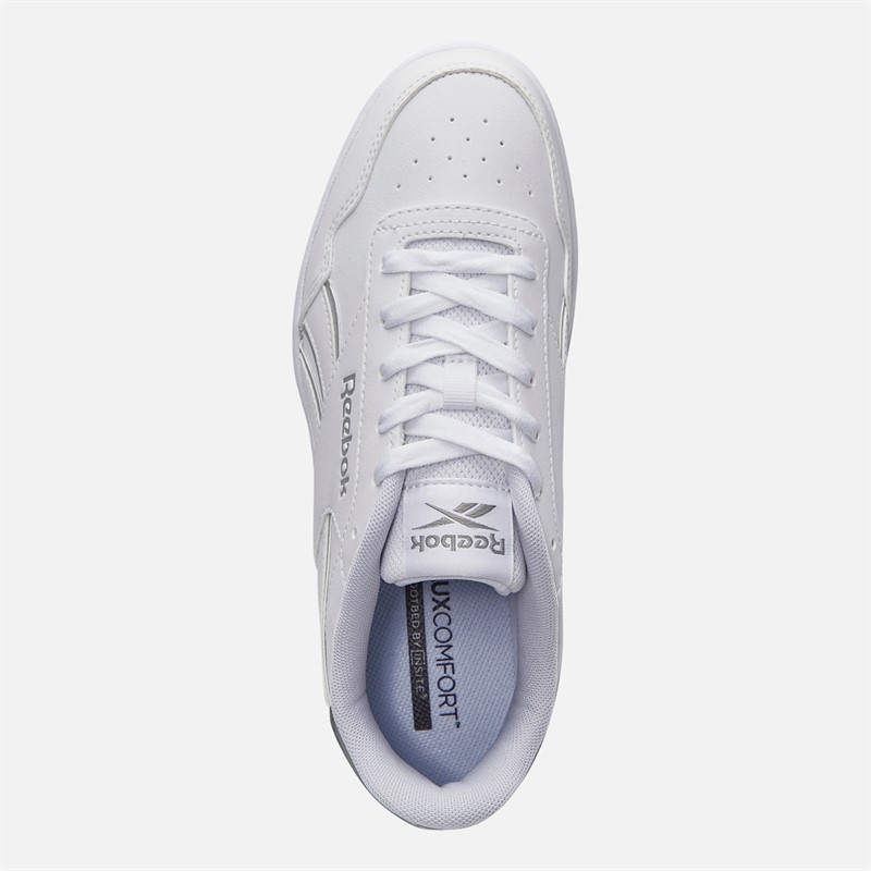 Reebok Womens Court Advance Trainers White/Grey/Chrome