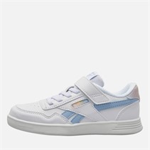Reebok Girls Court Advance Trainers White/Y2K Blue/Bleached Yellow