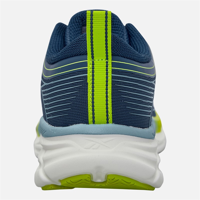 Reebok Junior Road Strider Neutral Running Shoes Athletic Blue/Warped Blue/Acid Yellow