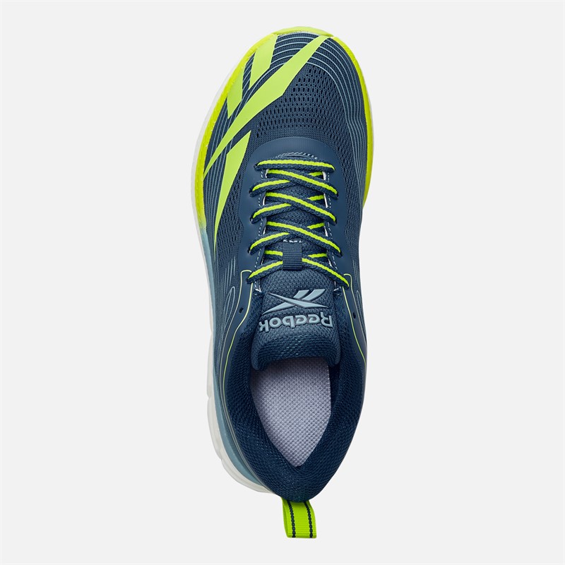 Reebok Junior Road Strider Neutral Running Shoes Athletic Blue/Warped Blue/Acid Yellow