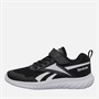 Reebok Kids Rush Runner 5 Elastic Lace And Top Strap Neutral Running Shoes Black/Black/White