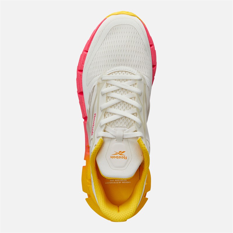 Reebok Womens FloatZig 1 Neutral Running Shoes Chalk/Sand/Atomic Pink