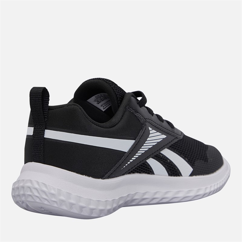 Reebok Kids Rush Runner 5 Elastic Lace Neutral Running Shoes Black/Black/White
