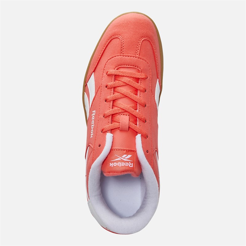 Reebok Junior Smash Edge Trainers Sunset Coral/Electric Amber/Gum