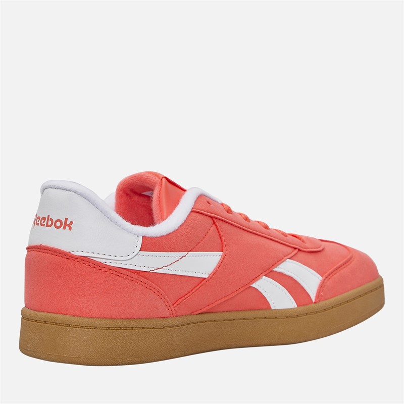 Reebok Junior Smash Edge Trainers Sunset Coral/Electric Amber/Gum