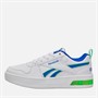 Reebok Junior Boys Royal Prime Step N Flash Trainers White/Optimum Blue/Solar Lime