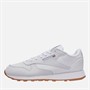 Reebok Junior Boys Classic Leather Trainers White/White/Gum
