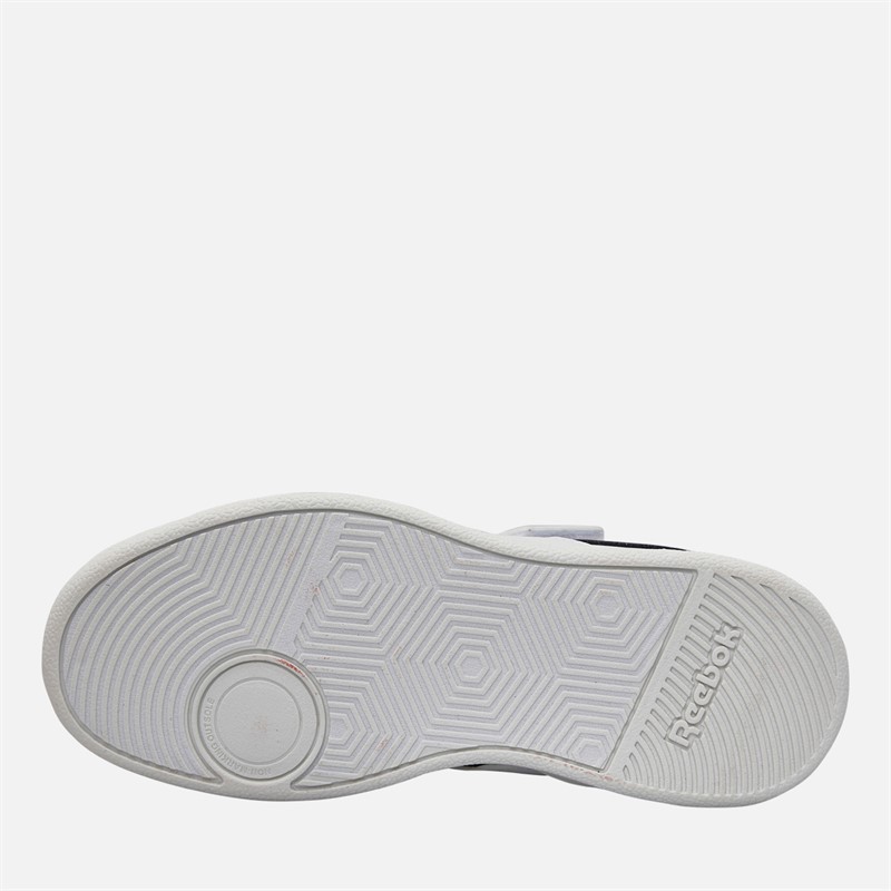 Reebok Boys Court Advance Trainers White/Vector Navy/Glen Green