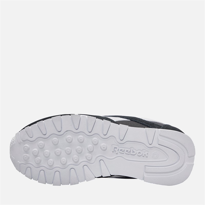 Reebok Boys Classic Nylon Trainers Black/Black/White