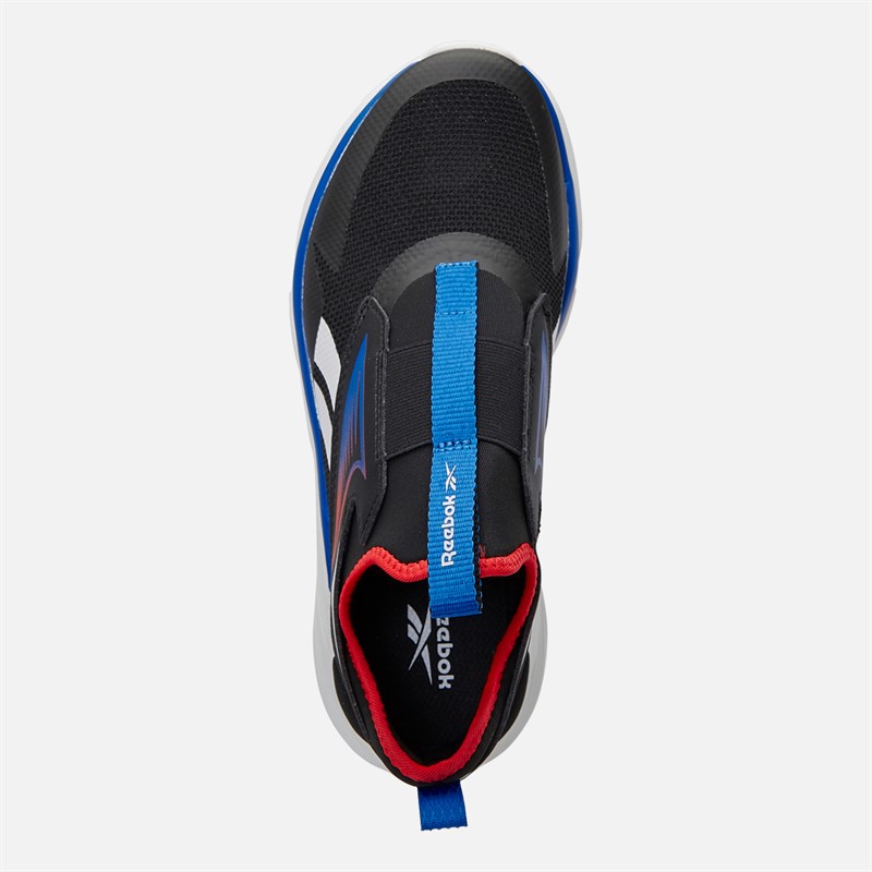 Reebok Junior Boys Lite Spinner Neutral Running Shoes Black/Optimum Blue/Energy Red