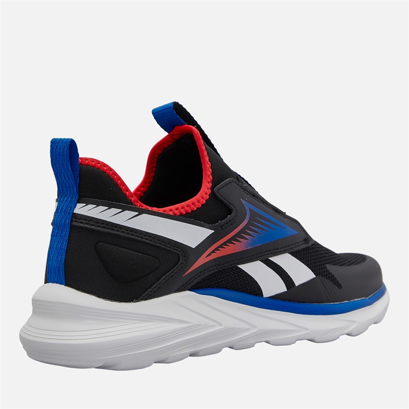 Reebok Junior Boys Lite Spinner Neutral Running Shoes Black/Optimum Blue/Energy Red