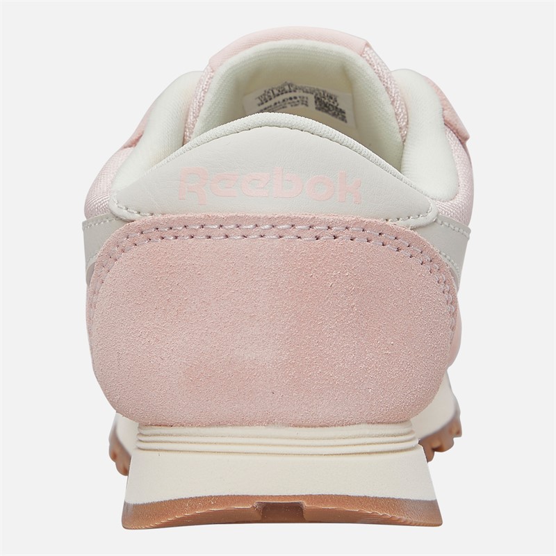 Reebok Girls Classic Nylon Trainers Pure Pink/Chalk/Gum