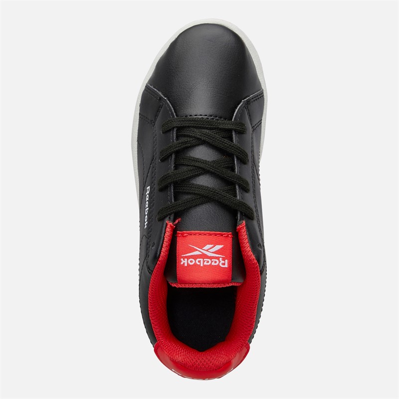 Reebok Junior Boys Royal Complete Clean 2.0 Trainers Black/White/Energy Red