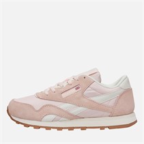 Reebok Junior Classic Nylon Trainers Pure Pink/Chalk/Gum