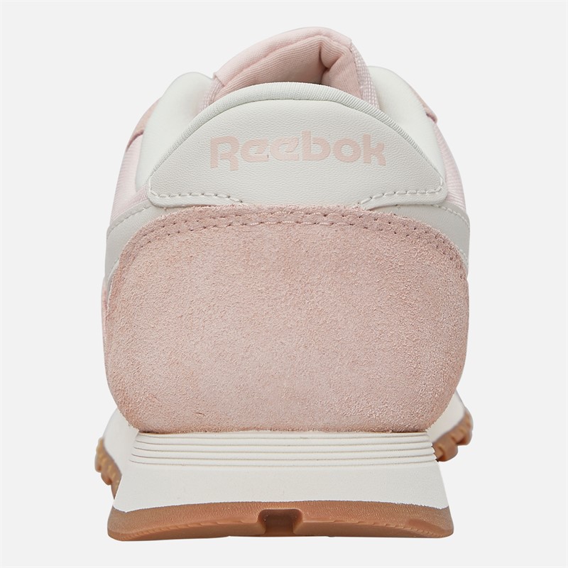 Reebok Junior Classic Nylon Trainers Pure Pink/Chalk/Gum