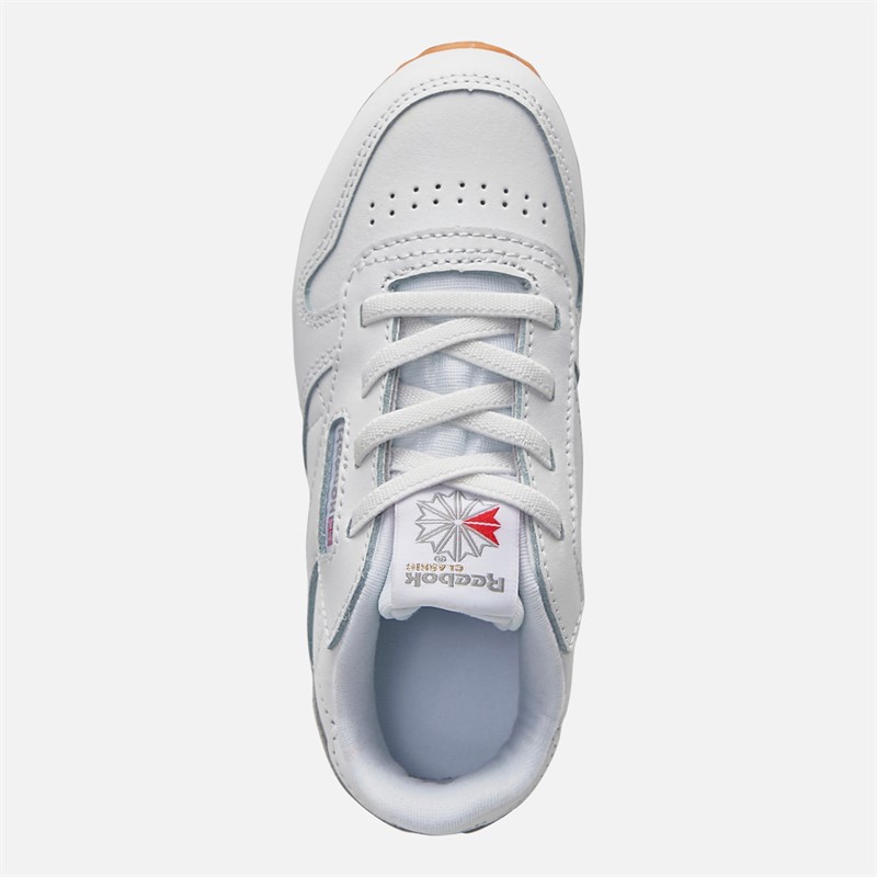 Reebok Infant Classic Leather Trainers Footwear White/Footwear White Ftwwht/Ftwwht/Rbkg02