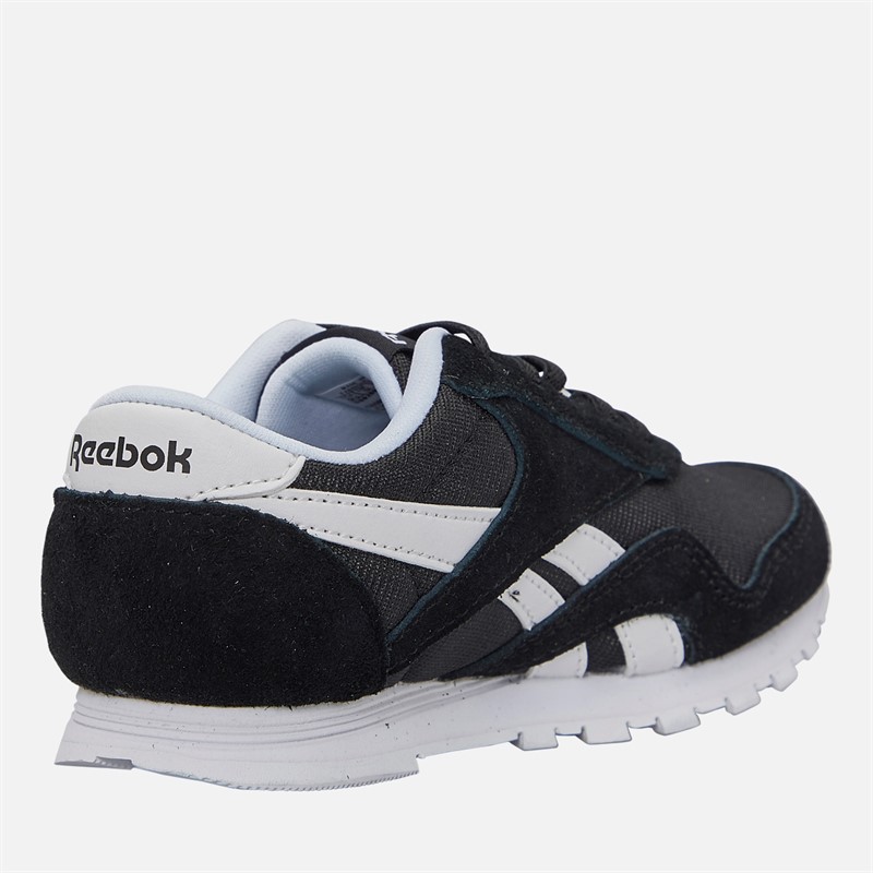 Reebok Infant Boys Classic Nylon Trainers Black/White