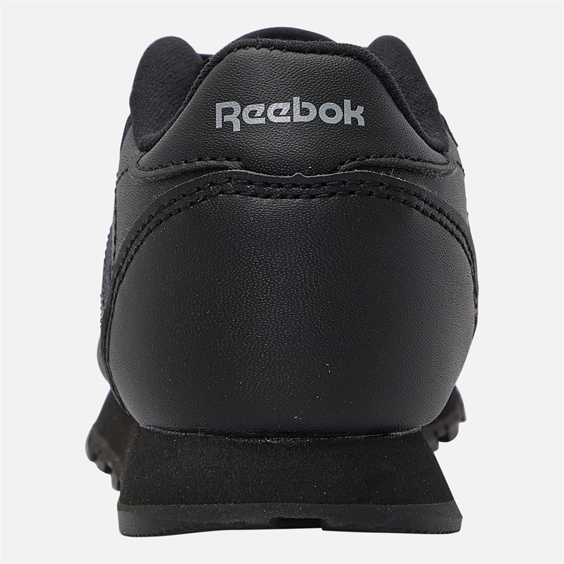 Reebok Infant Classic Leather Trainers Black/Black/Black
