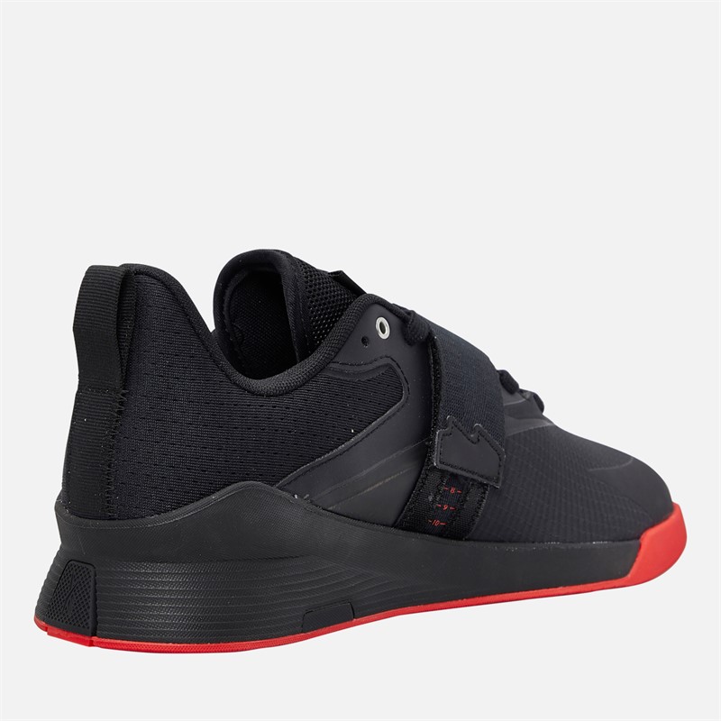 Reebok Mens Lifter PR III Weightlifting Shoes Black/Energy Red