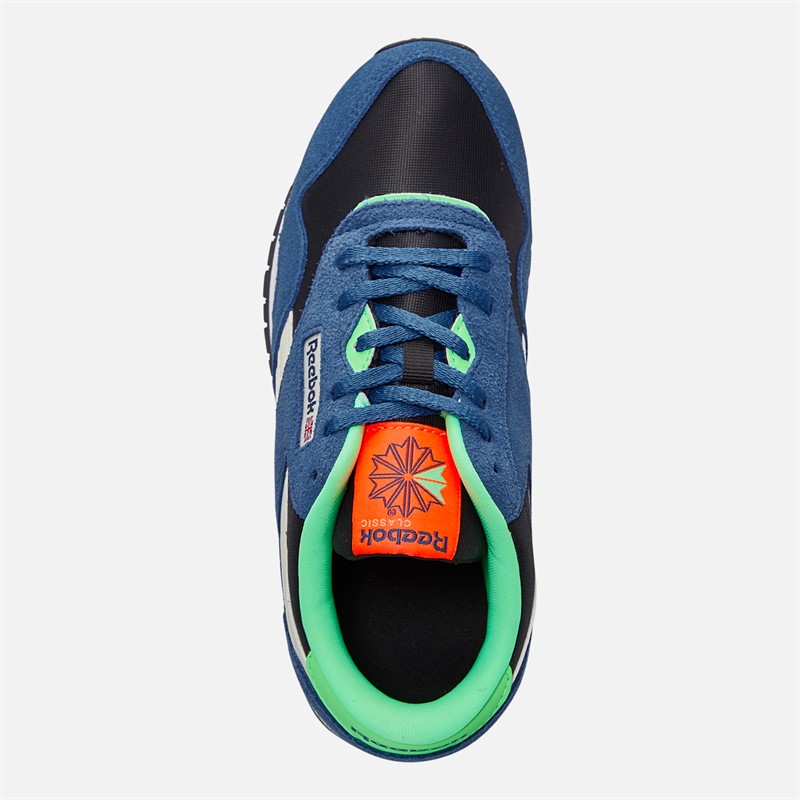 Reebok Junior Classic Nylon Trainers Twilight Blue/Black/Chalk