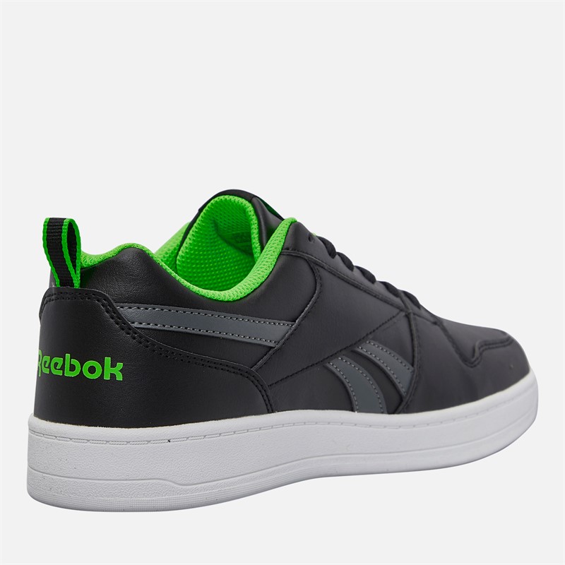 Reebok Junior Boys Royal Prime 2.0 Trainers Black/Grey/Solar Lime