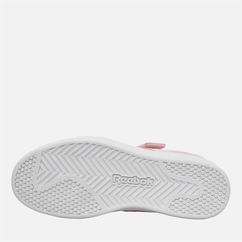 Reebok Girls Smash Edge Elastic Lace And Top Strap Trainers Frosted Berry/Frosted Berry/White
