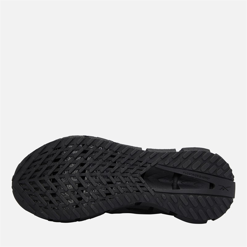 Reebok Mens Floatzig 1 Neutral Running Shoes Black/Black/Black