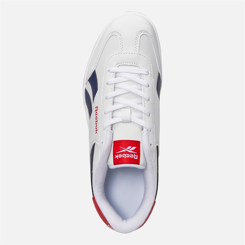 Reebok Junior Smash Edge Trainers White/Vector Navy/Vector Red