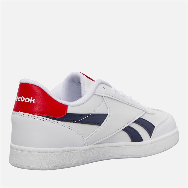 Reebok Junior Smash Edge Trainers White/Vector Navy/Vector Red