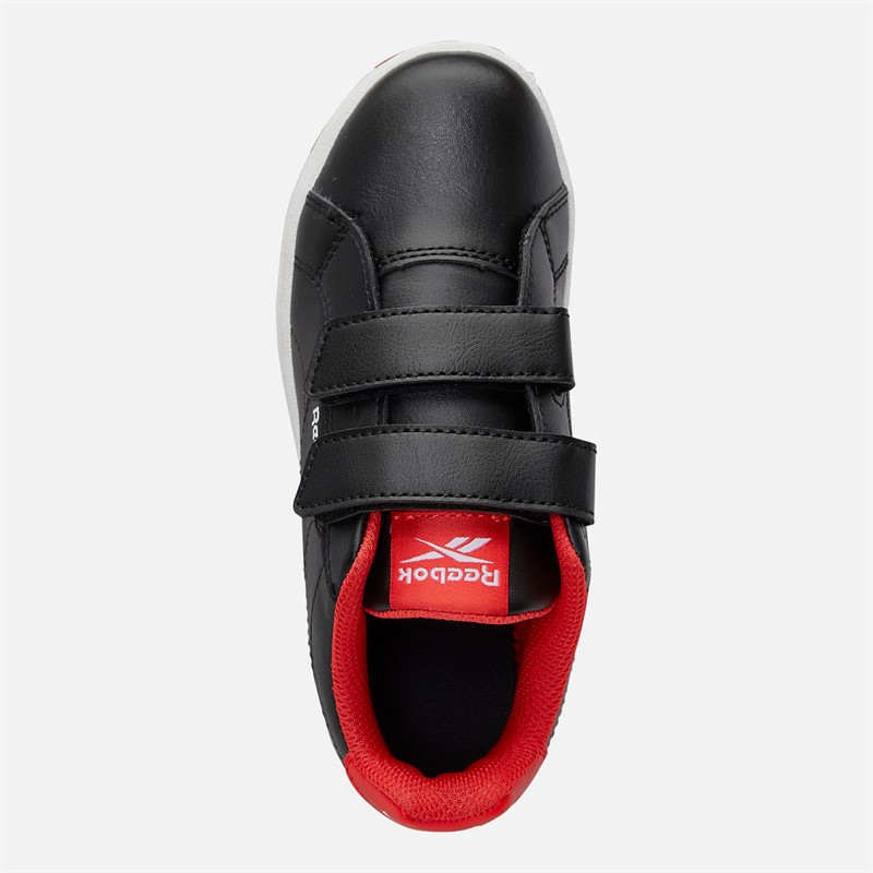 Reebok Boys Royal Complete Clean 2.0 Trainers Black/White/Energy Red