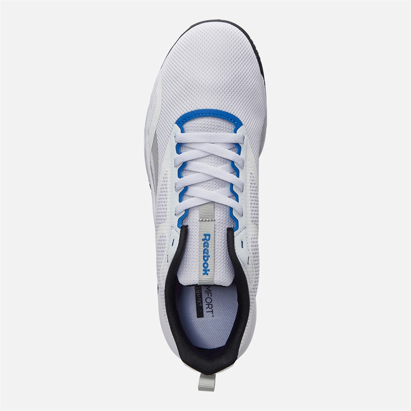 Reebok Mens NFX Trainer Training Shoes White/Black/Optimum Blue