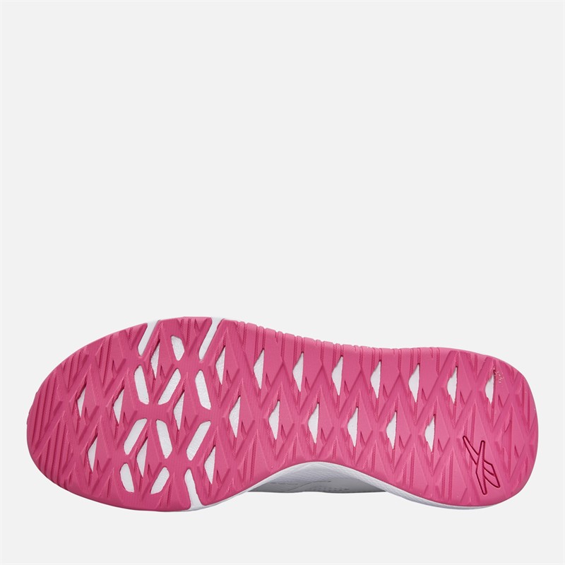 Reebok Womens NFX Trainer Training Shoes White/True Pink