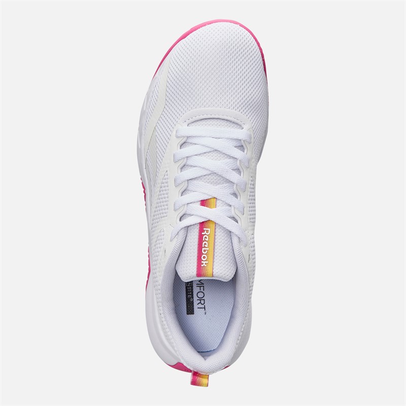 Reebok Womens NFX Trainer Training Shoes White/True Pink