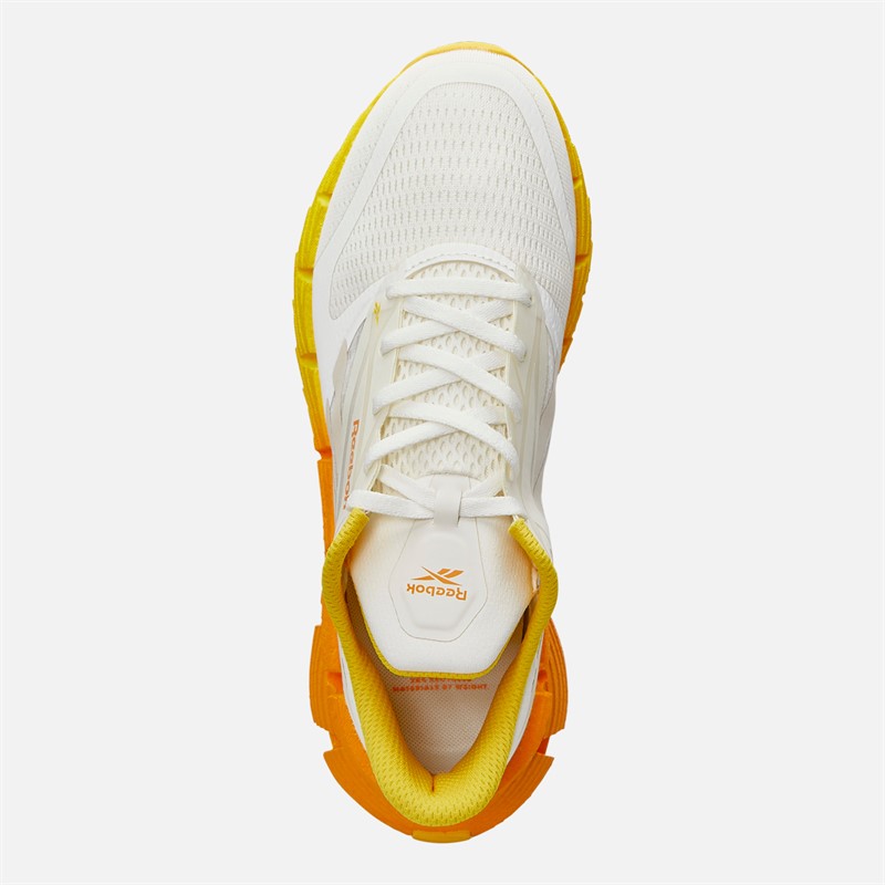 Reebok Mens FloatZig 1 Neutral Running Shoes Chalk/Sand/Golden Haze