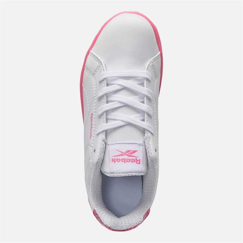 Reebok Girls Royal Complete Clean 2.0 Trainers White/White/True Pink