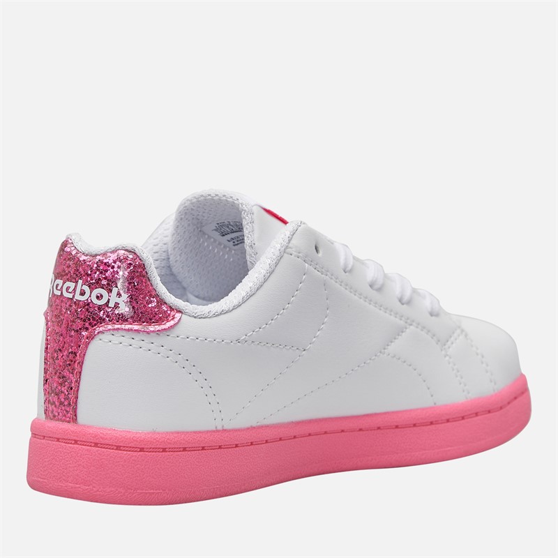 Reebok Girls Royal Complete Clean 2.0 Trainers White/White/True Pink