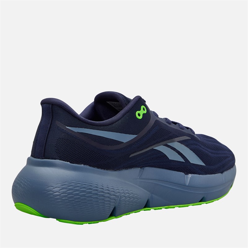 Reebok Mens Zignition Neutral Running Shoes Vector Navy/Shadow/Solar Lime