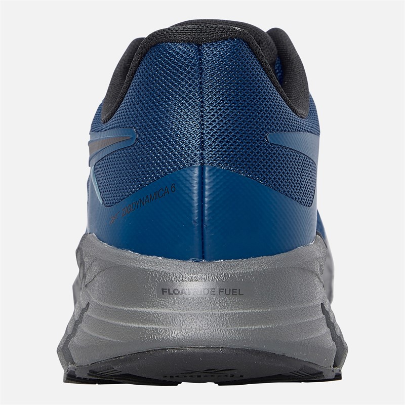 Reebok Mens Zig Dynamica 6 Neutral Running Shoes Navy/Grey/Black