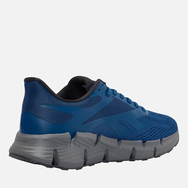 Reebok Mens Zig Dynamica 6 Neutral Running Shoes Navy/Grey/Black