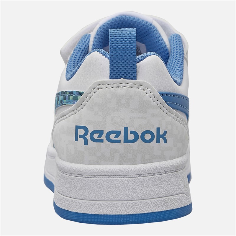 Reebok Kids Royal Prime 2.0 Two Strap Hook And Loop Trainers White/Essential Blue/Essential Blue