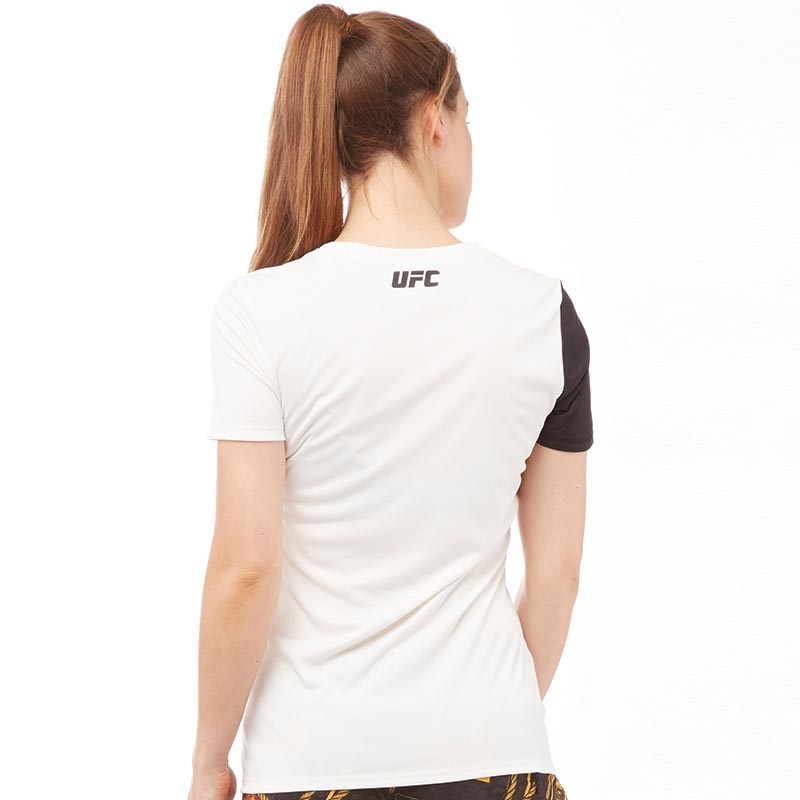 t shirt ufc reebok femme jaune