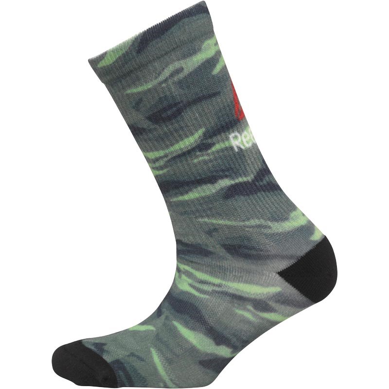 Reebok One Series Training Printed Camo Crew Socks Camo Green Reebok One Series Training Printed Camo Crew Socks Camo Green