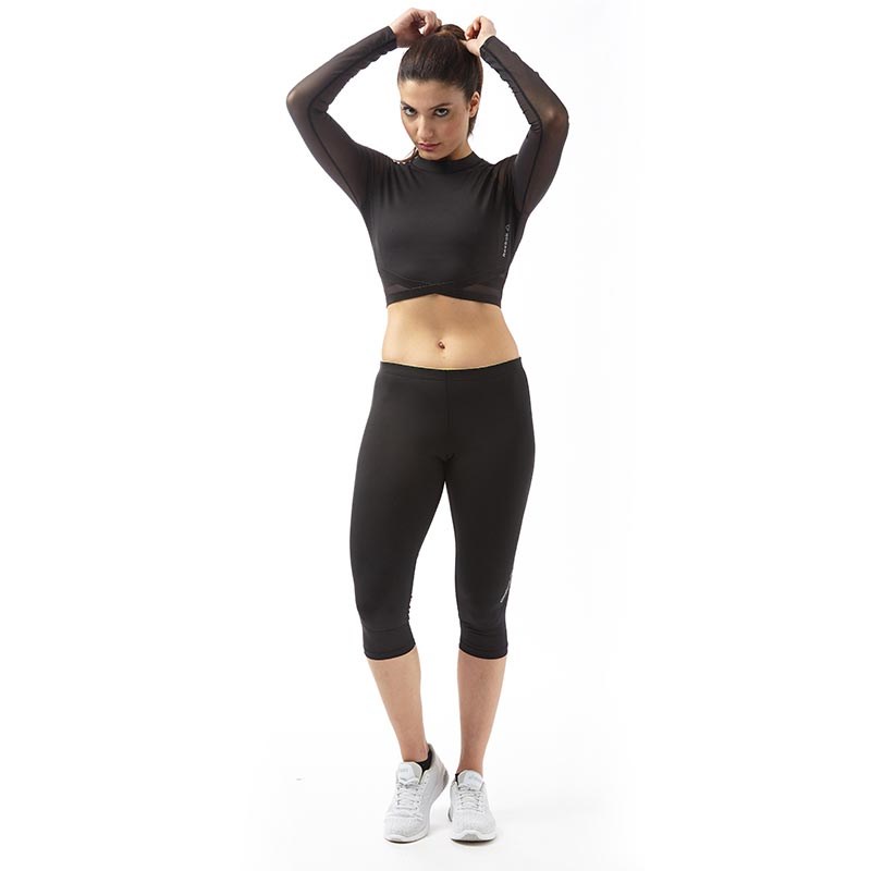 reebok long sleeve crop top