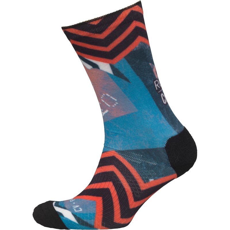 Buy Reebok Womens CrossFit Printed CoolMax Crew Socks Awesome Blue/Fire