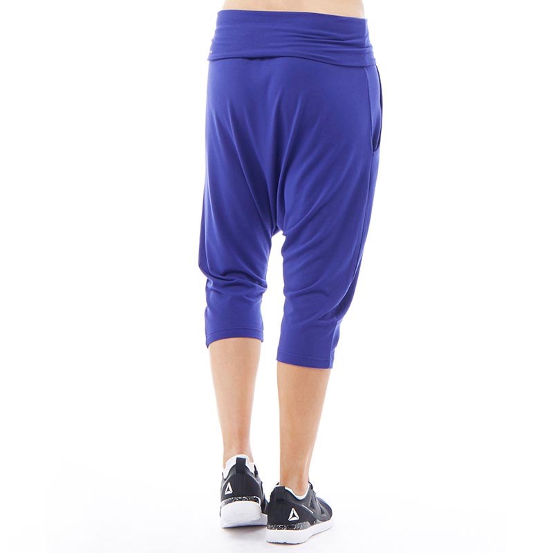 Buy Reebok Womens Yoga Slouchy Capri Pants Pigment Purple