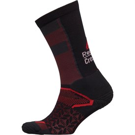 Image of Reebok CrossFit Crew Socks Black/Primal Red